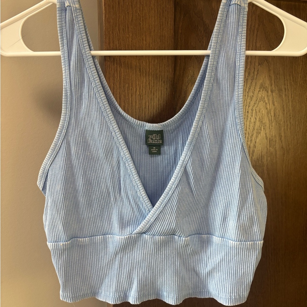 Blue Crop Top